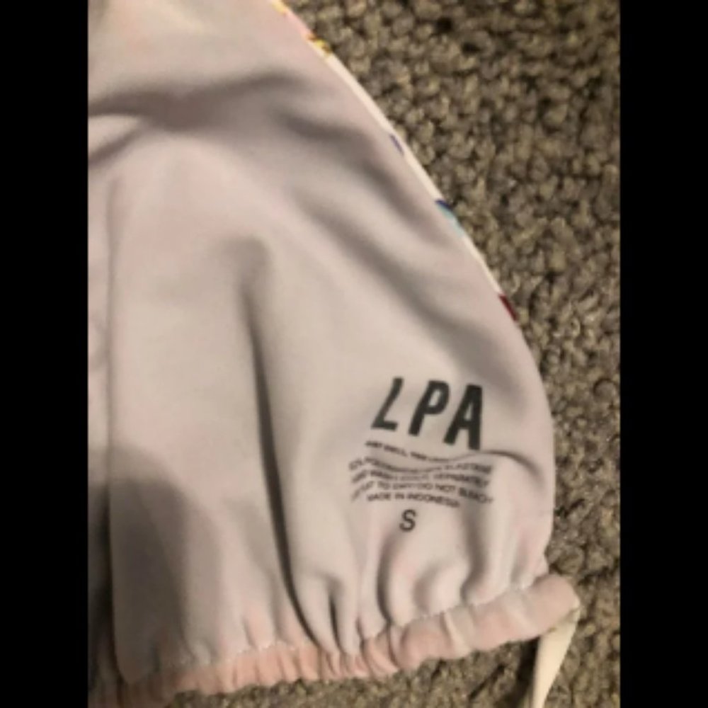 LPA Floral String Triangle Bikini Top - Picture 2 of 3